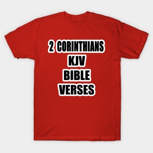 2 Corinthians KJV Bible Verses Text T-Shirt